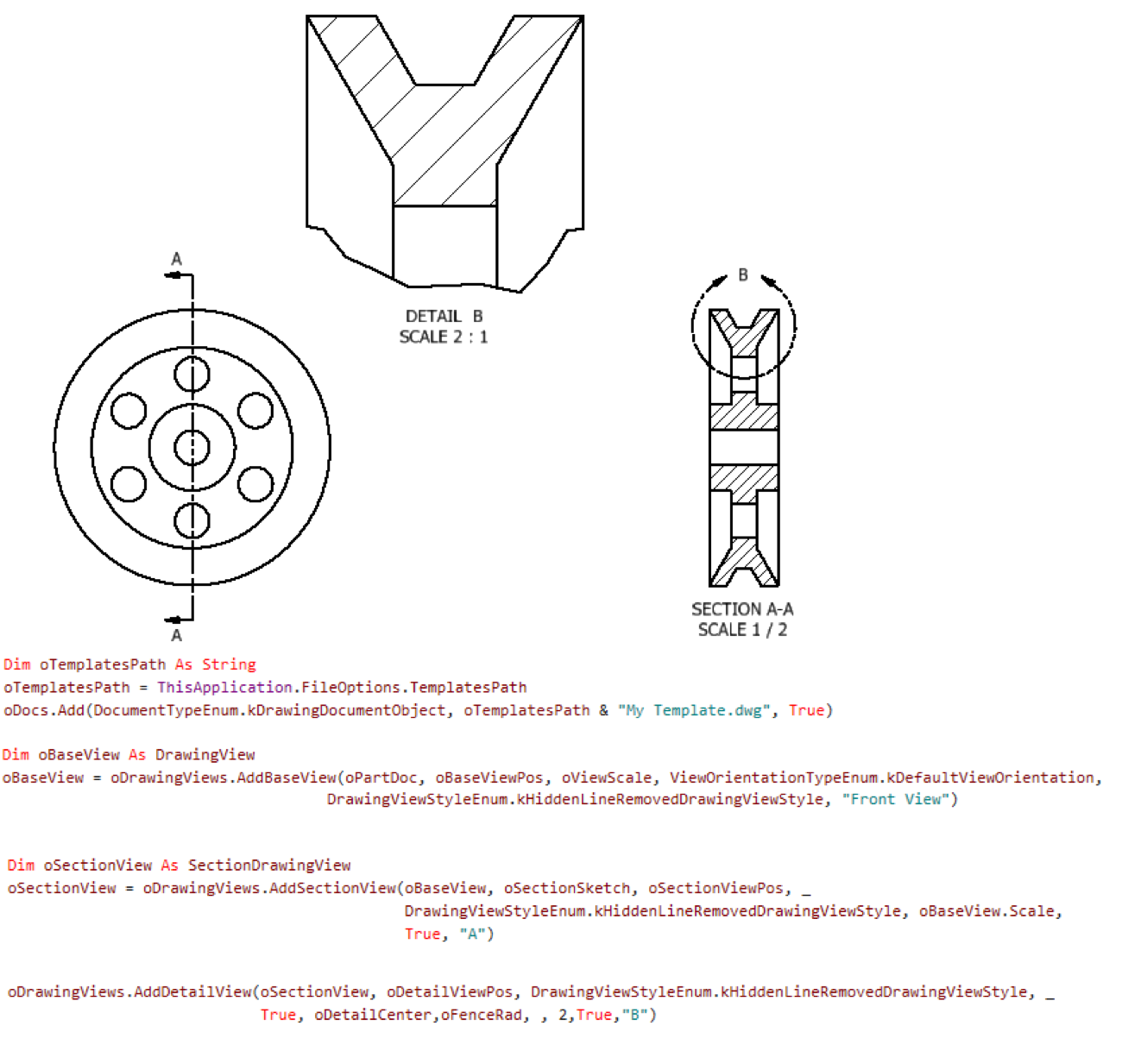 Autodesk Inventor automatic drawing view placement