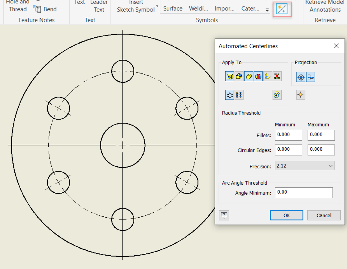 Autodesk Inventor automatic dimension retrieval from 3D model